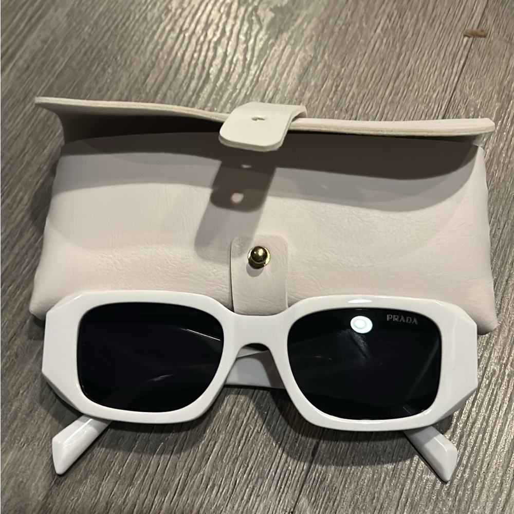 Prada Black and White Sunglasses
